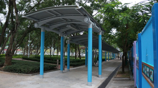 Covered Walkway near SKH Yuen Chen Maun Chen Primary School and Kwong Ping House, Kwong Fuk Estate, Tai Po District