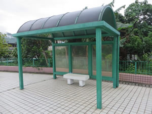 Pavilions and arbours at Kam Tsin Wai, Pat Heung, Yuen Long District